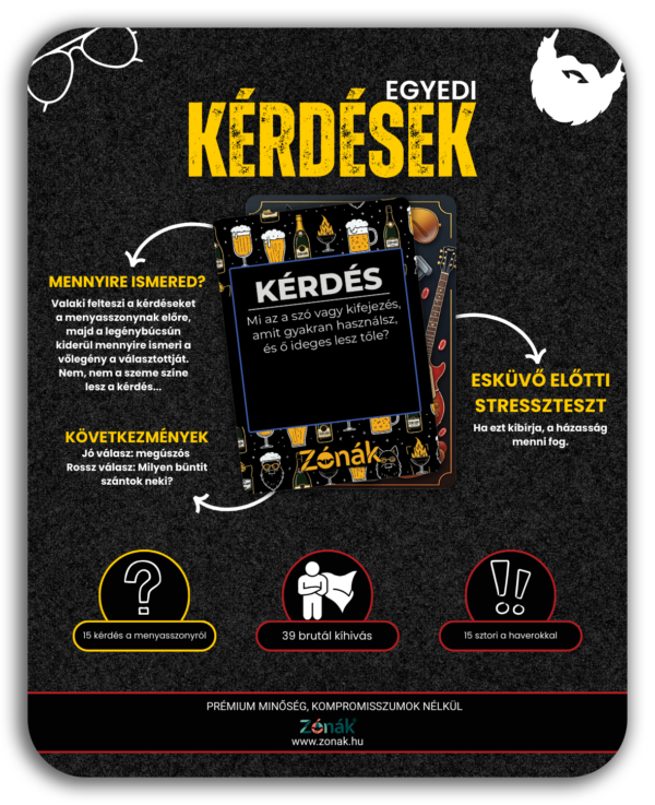 Zónák - Legénybúcsú party játék