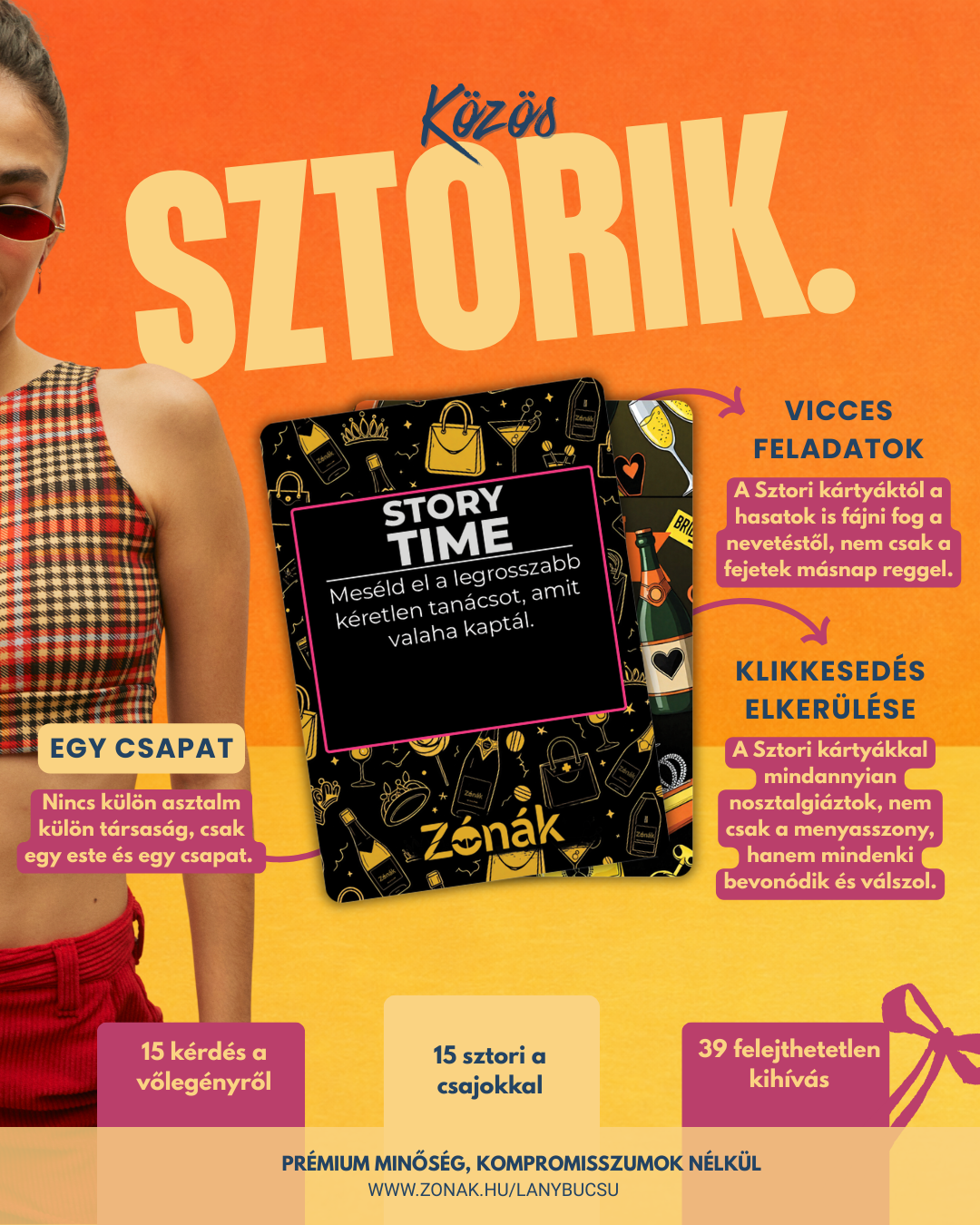 Sztori kártyák amik bevonják a társaságot is.