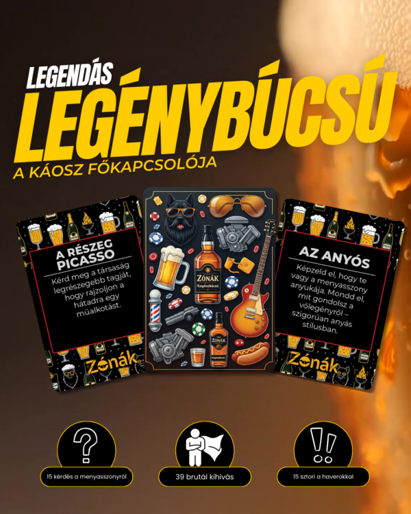 Zónák - Legénybúcsú party játék